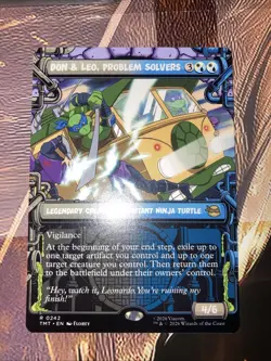 magic the gathering TMNT Don & Leo, Problem Solvers Borderless - Image 1