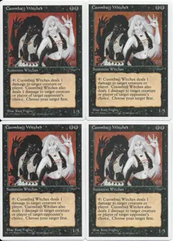 MTG: CUOMBAJJ WITCHES Chronicles COMMON; played, Excellent condition x4 - Image 1