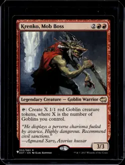 Krenko, Mob Boss, Magic The Gathering MTG. DDT LP - Image 1