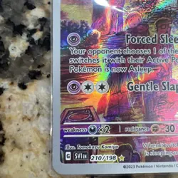 Pokemon Drowzee Illustration Rare Full Art Holo SV01 210/198 70 HP Forced Sleep - Image 4