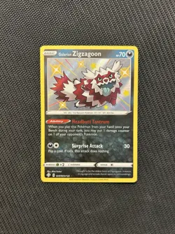 Pokemon TCG Galarian Zigzagoon SV078/SV122! NM Condition! See Description! - Image 1