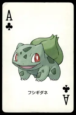 Bulbasaur Ace of Clubs Venusaur Poker Deck Pokemon Japanese ~ HP - Image 1
