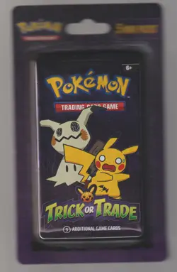 Pokemon TCG - Trick Or Trade - 5 Mini Booster Blister Packs Factory Sealed New - Image 1