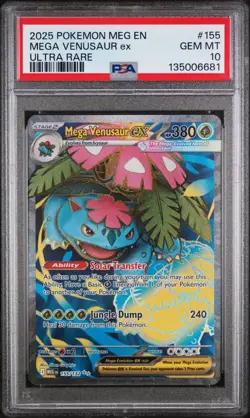 Mega Venusaur EX 155/132 Ultra Rare - Pokemon Mega Evolution - PSA 10 - Image 1