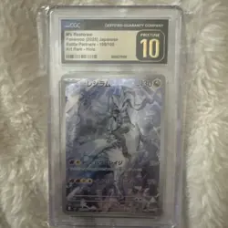 CGC pristine 10 Pokemon N's Reshiram AR 109/100 sv9 Battle Partners JPN holo - Image 1