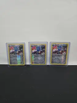 Lucario 63/124 Reverse Holo 1st Place Pokemon League, 2nd Place & 3rd Place! - Image 1