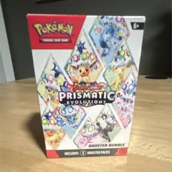 Pokemon TCG Scarlet & Violet Prismatic Evolutions Booster Bundle Box 6 Packs - Image 1