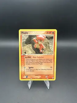 Pokemon Tcg Magby 58/92 Legend Maker Regular Common Yuka Morii - Image 1