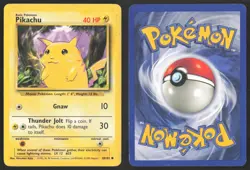 Pokemon TCG | Pikachu 58/102 | Common | Base Set | Moderately Played - Image 1