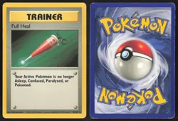 Pokemon TCG | Full Heal 82/102 | Uncommon | Base Set | Moderately Played - Image 1