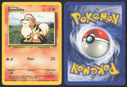 Pokemon TCG | Growlithe 28/102 | Uncommon | Base Set | Moderately Played - Image 1