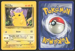 Pokemon TCG | Pikachu 58/102 | Common | Base Set | Moderately Played - Image 1