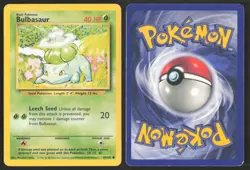 Pokemon TCG | Bulbasaur 44/102 | Common | Base Set | Moderately Played - Image 1