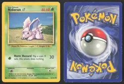 Pokemon TCG | Nidoran M 55/102 | Common | Base Set | Moderately Played - Image 1