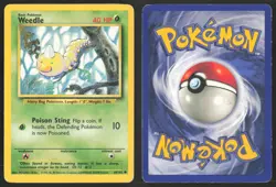 Pokemon TCG | Weedle 69/102 | Common | Base Set | Moderately Played - Image 1