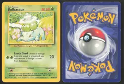 Pokemon TCG | Bulbasaur 44/102 | Common | Base Set | Moderately Played - Image 1
