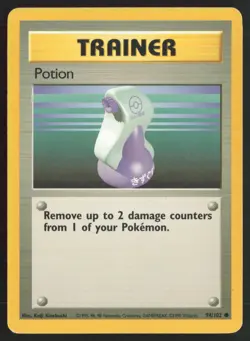 Pokemon TCG | Potion 94/102 | Common | Base Set | Moderately Played - Image 2