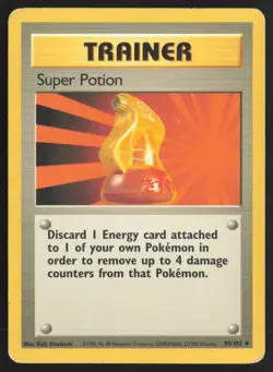 Pokemon TCG | Super Potion 90/102 | Uncommon | Base Set | Moderately Played - Image 2