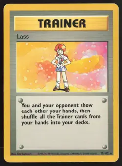 Pokemon TCG | Lass 75/102 | Rare | Base Set | Moderately Played - Image 2