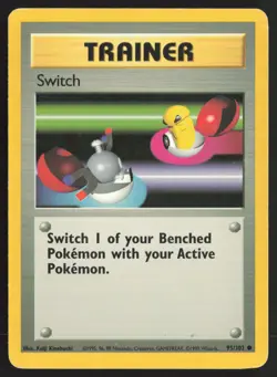 Pokemon TCG | Switch 95/102 | Common | Base Set | Moderately Played - Image 2