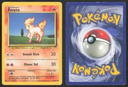 Pokemon TCG | Ponyta 60/102 | Common | Base Set | Moderately Played - Image 1