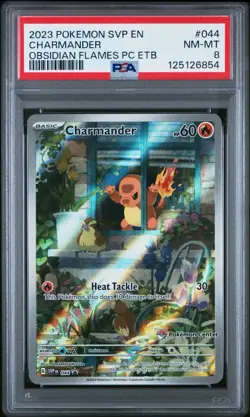 2023 Pokemon Svp En-Sv Black Star Promo Charmander #044 PC ETB PSA 8 - Image 1