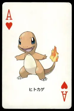 Charmander Ace of Hearts Venusaur Poker Deck Pokemon Japanese ~ HP - Image 1
