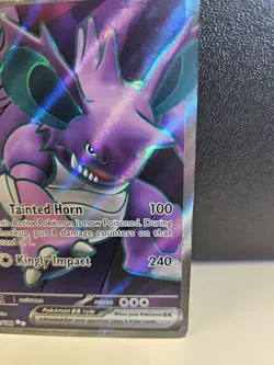 Team Rockets Nidoking ex 216/182 - Pokemon TCG - Destin Rivals - NM - Image 3