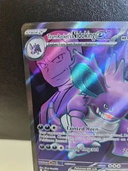 Team Rockets Nidoking ex 216/182 - Pokemon TCG - Destin Rivals - NM - Image 4