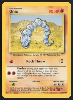 Pokemon TCG | Onix 56/102 | Common | Base Set | Lightly Played - Image 2