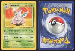 Pokemon TCG | Nidorino 37/102 | Uncommon | Base Set | Lightly Played - Image 1