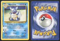 Pokemon TCG | Wartortle 42/102 | Uncommon | Base Set | Moderately Played - Image 1