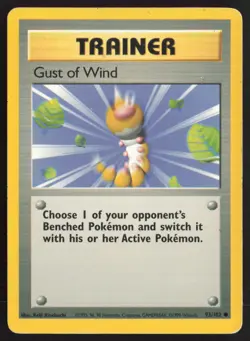 Pokemon TCG | Gust of Wind 93/102 | Common | Base Set | Moderately Played - Image 2