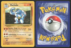 Pokemon TCG | Machoke 34/102 | Uncommon | Base Set | Moderately Played - Image 1