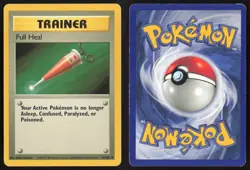 Pokemon TCG | Full Heal 82/102 | Uncommon | Base Set | Lightly Played - Image 1