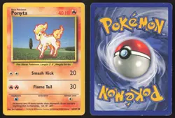 Pokemon TCG | Ponyta 60/102 | Common | Base Set | Lightly Played - Image 1