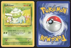 Pokemon TCG | Bulbasaur 44/102 | Common | Base Set | Lightly Played - Image 1