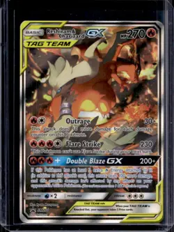 2016-19 Pokemon SM Black Star Promos Reshiram & Charizard Tag Team #SM201 - Image 1