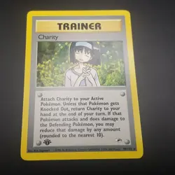 Charity 99/132 - 1st Edition - Rare - GYM HERO - VINTAGE WOTC Pokemon Card - NM - Image 1