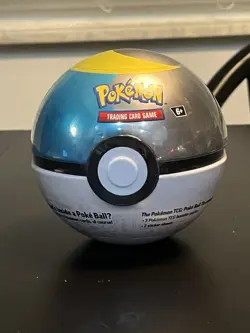 Sealed Pokemon Moon Ball Tin (3 English Booster Packs, Container, and TCG Coin) - Image 1