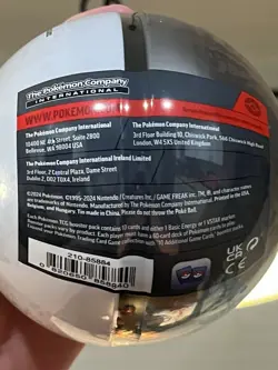 Sealed Pokemon Moon Ball Tin (3 English Booster Packs, Container, and TCG Coin) - Image 2