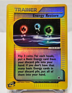 Energy Restore 141/165 Reverse Holo Uncommon Expedition Pokemon 213 - Image 1