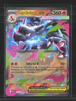 2025 Pokemon Scarlet & Violet Paldean Fates Mega Charizard X EX #13/94 - Image 1