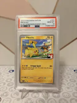 PSA 10 Pikachu SVP EN 101 Play! Pokemon Event Exclusive SVP101 - Image 1
