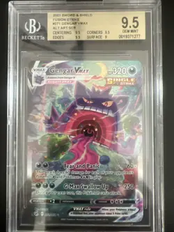 Pokemon TCG-2021 SWD&SHD FUSION STRIKE-GENGAR VMAX ALT ART-BGS 9.5 GEM MINT - Image 3