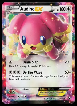 Audino EX 84/124 Holo XY Fates Collide Pokemon Card - Image 1