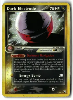 Dark Electrode ⭐ 4/109 Holo Rare Team Rocket Returns 2004 Pokemon MP - Image 1