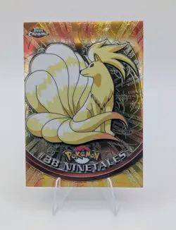 2000 Topps Chrome Pokemon: Growlithe, Ninetales, Pikachu and Psyduck - Image 5