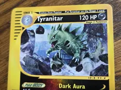 Pokemon Base Set Expedition #66/165 non-holo TYRANITAR --never played-- - Image 2