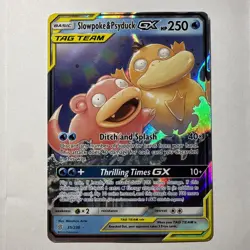 Pokemon Sun and Moon Unified Minds Slowpoke Psyduck GX Tag Team 35/236 - Image 1
